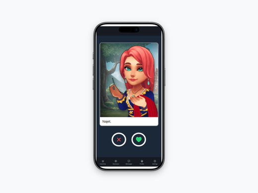 Page profil de l’application mobile Steamer page profil de l’application mobile Steamer conçue pour faciliter le matching entre joueurs selon leurs préférences gaming