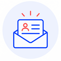 illustration d’une enveloppe représentant les demandes de contact et devis générés par un site internet