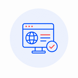 écran d’ordinateur avec un globe illustrant une présence en ligne cohérente avec l’activité et le positionnement d’une entreprise