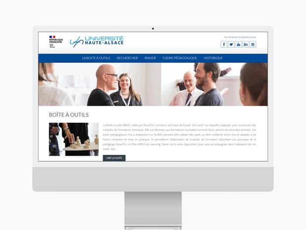 Plateforme pédagogique WordPress La Boîte à Outils migration wordpress plateforme pédagogique outils enseignants interface
