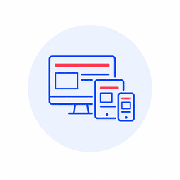 site internet affiché sur ordinateur, tablette et mobile pour illustrer une navigation simple et responsive